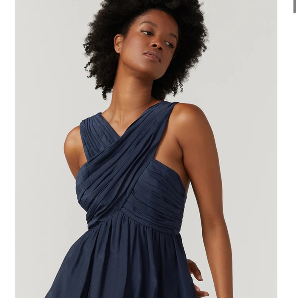 BIRD & KNOLL INKY BLUE DRESS